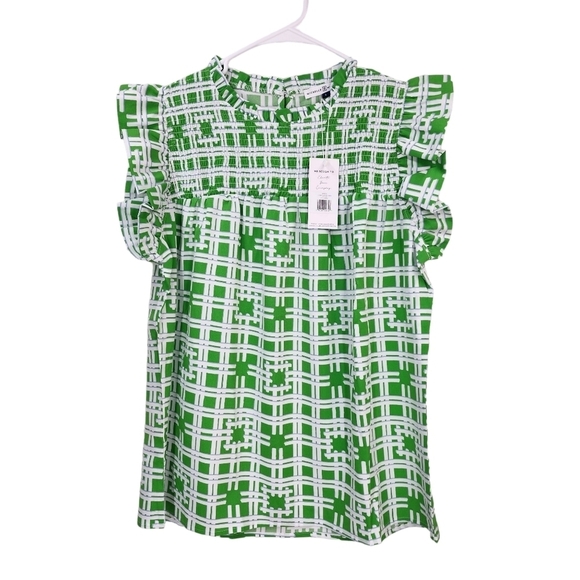 Michelle Mcdowell Women's In The Garden Pine Jade Top - Picture 2 of 8